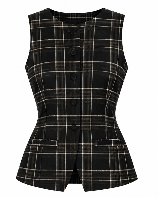 Plaid Vest