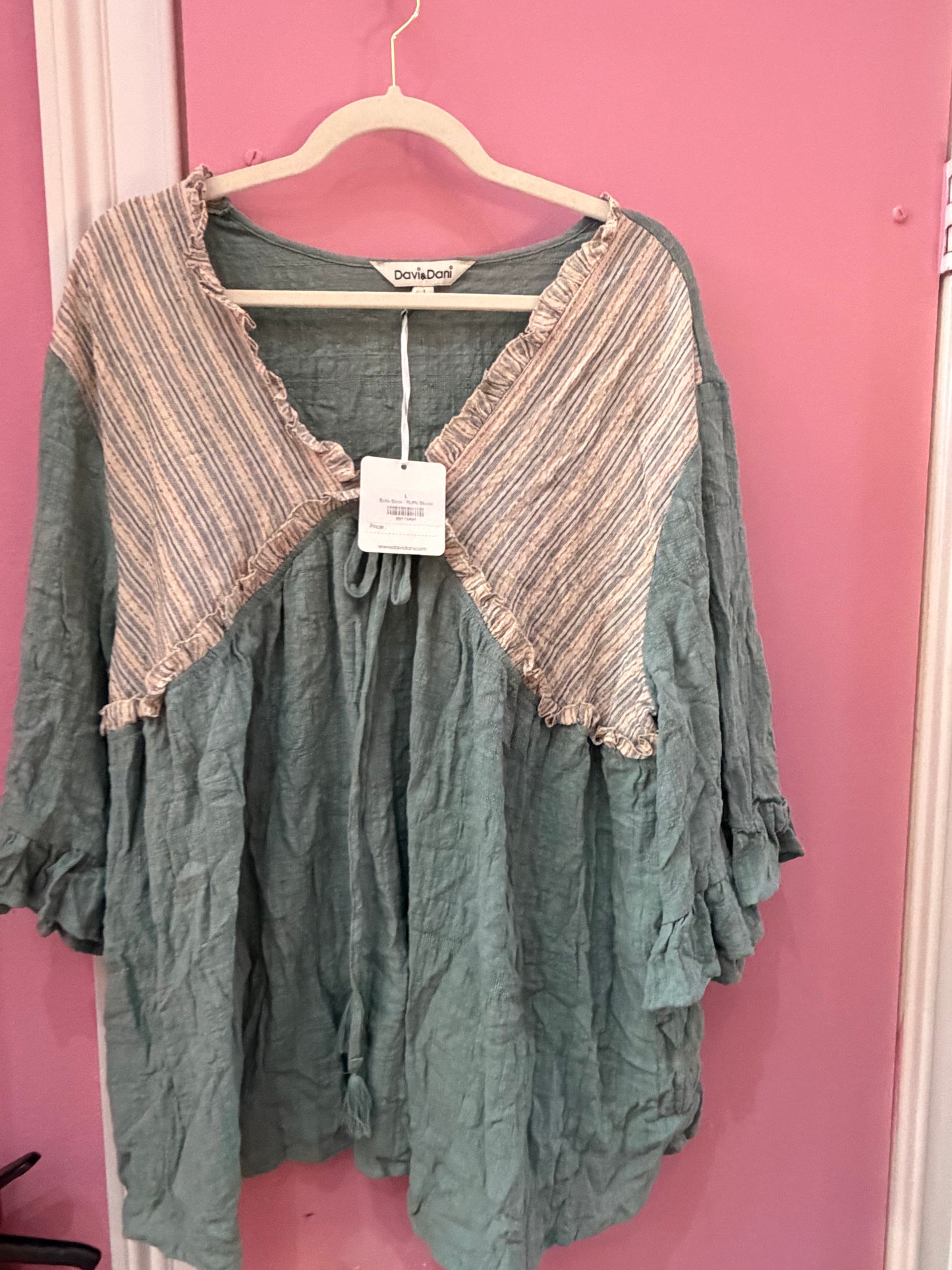 Boho Mint Top LG