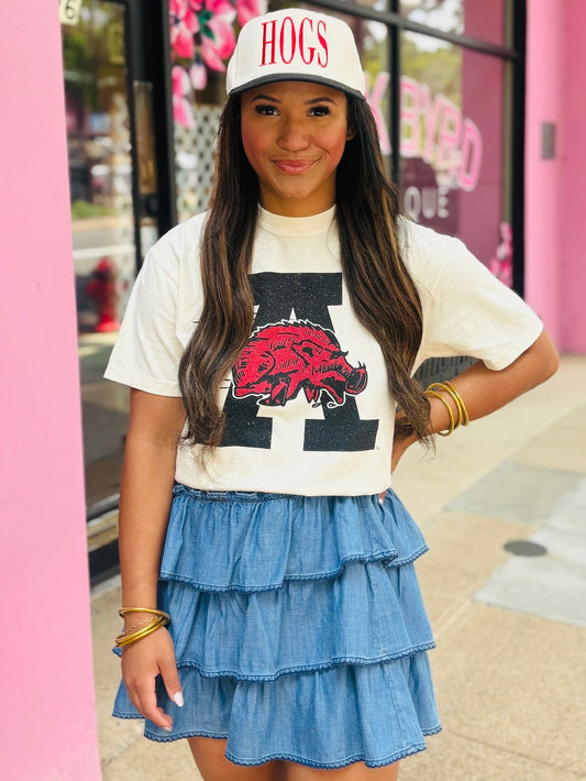 Cream Razorback Tee