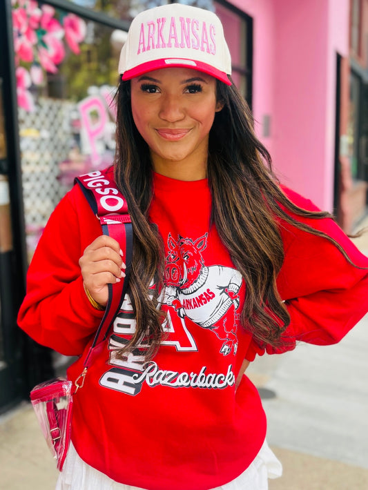 Red Vintage Hot Sweatshirt