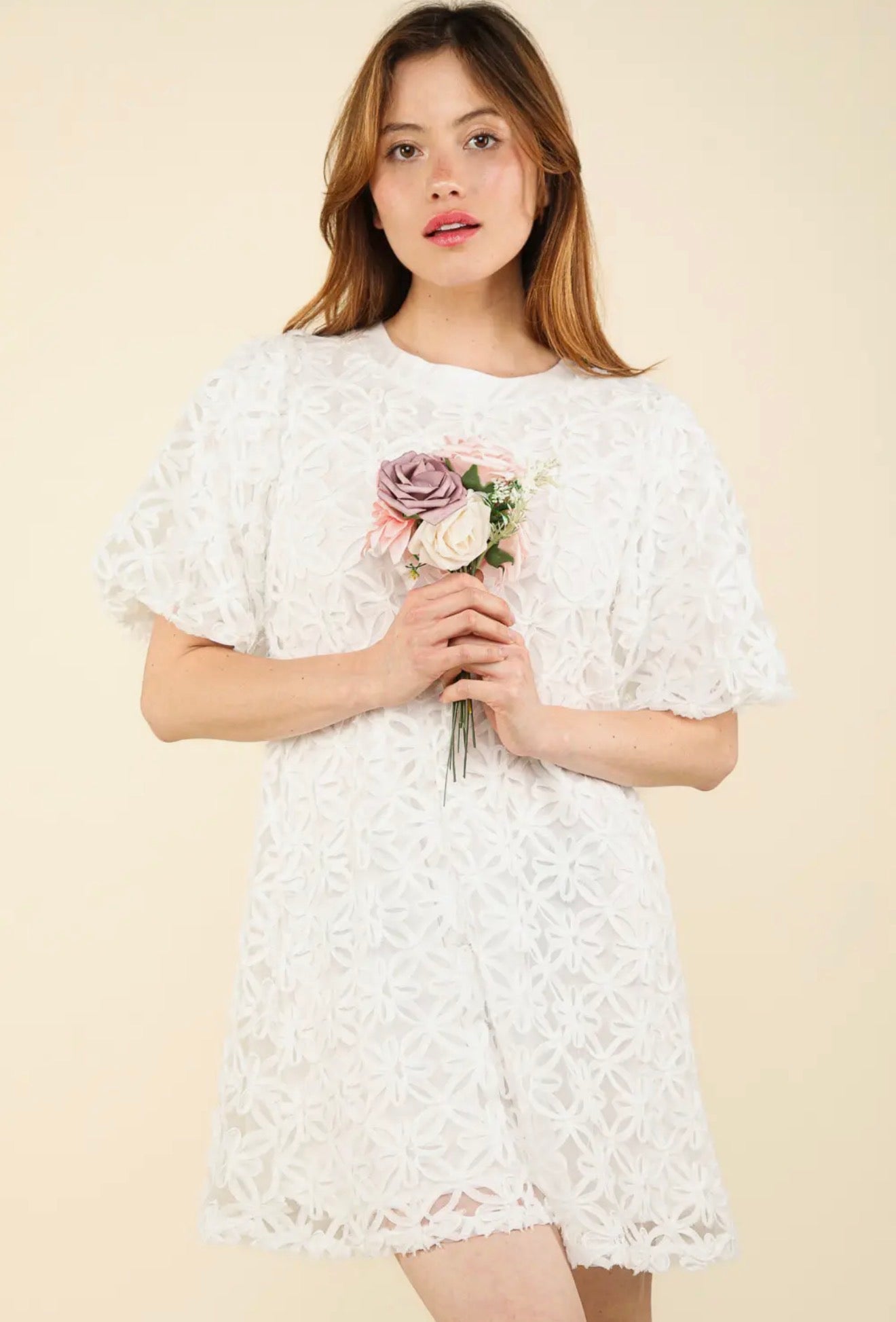 White Eyelet Dress