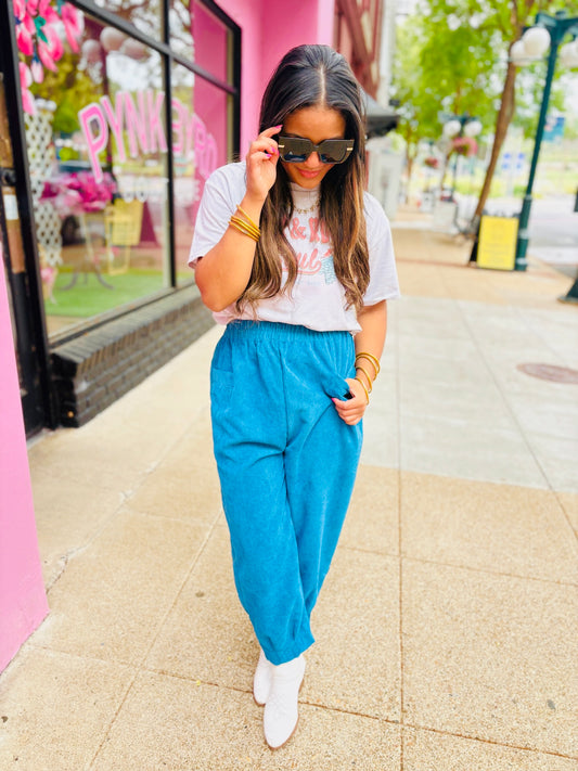 Bright Blue Khaki Pants