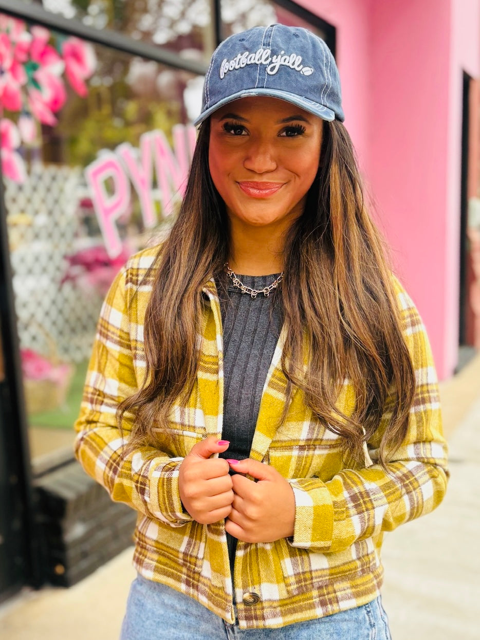 Green Plaid Shack Jacket