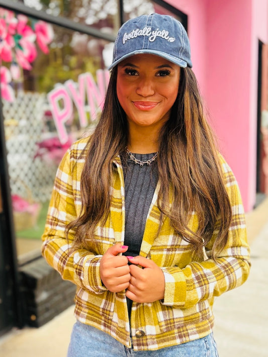 Green Plaid Shack Jacket