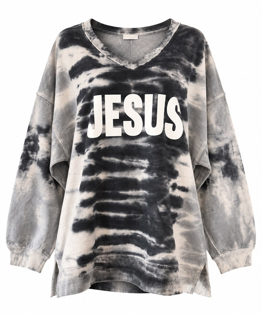 WANTED Jesus Tie Dye Sweater