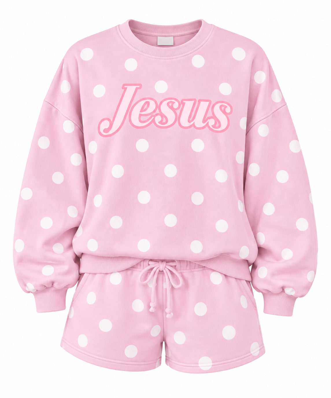 WANTED Pink Polka Dot Jesus Set