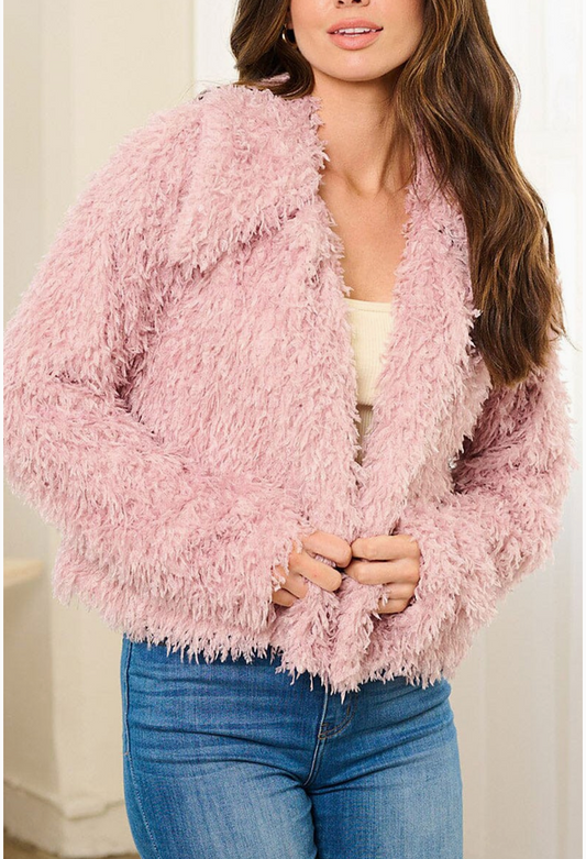 Lavender Shag Jacket