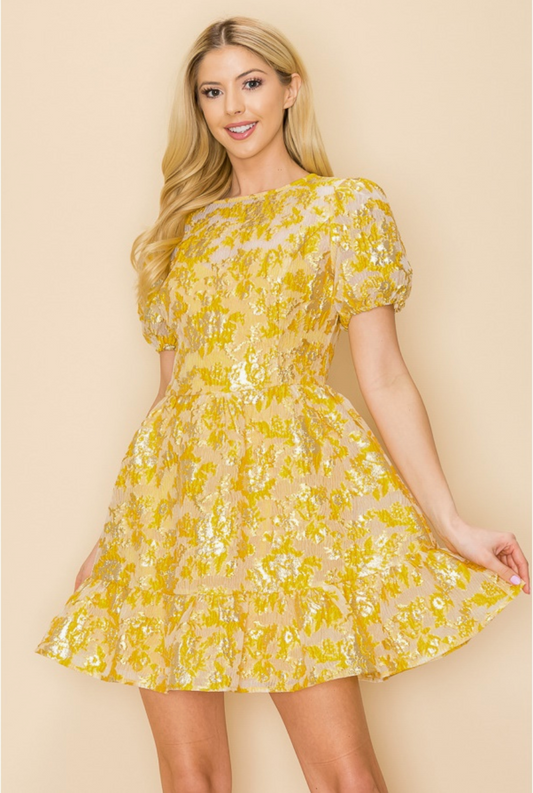 Sunshine Jacquard Dress