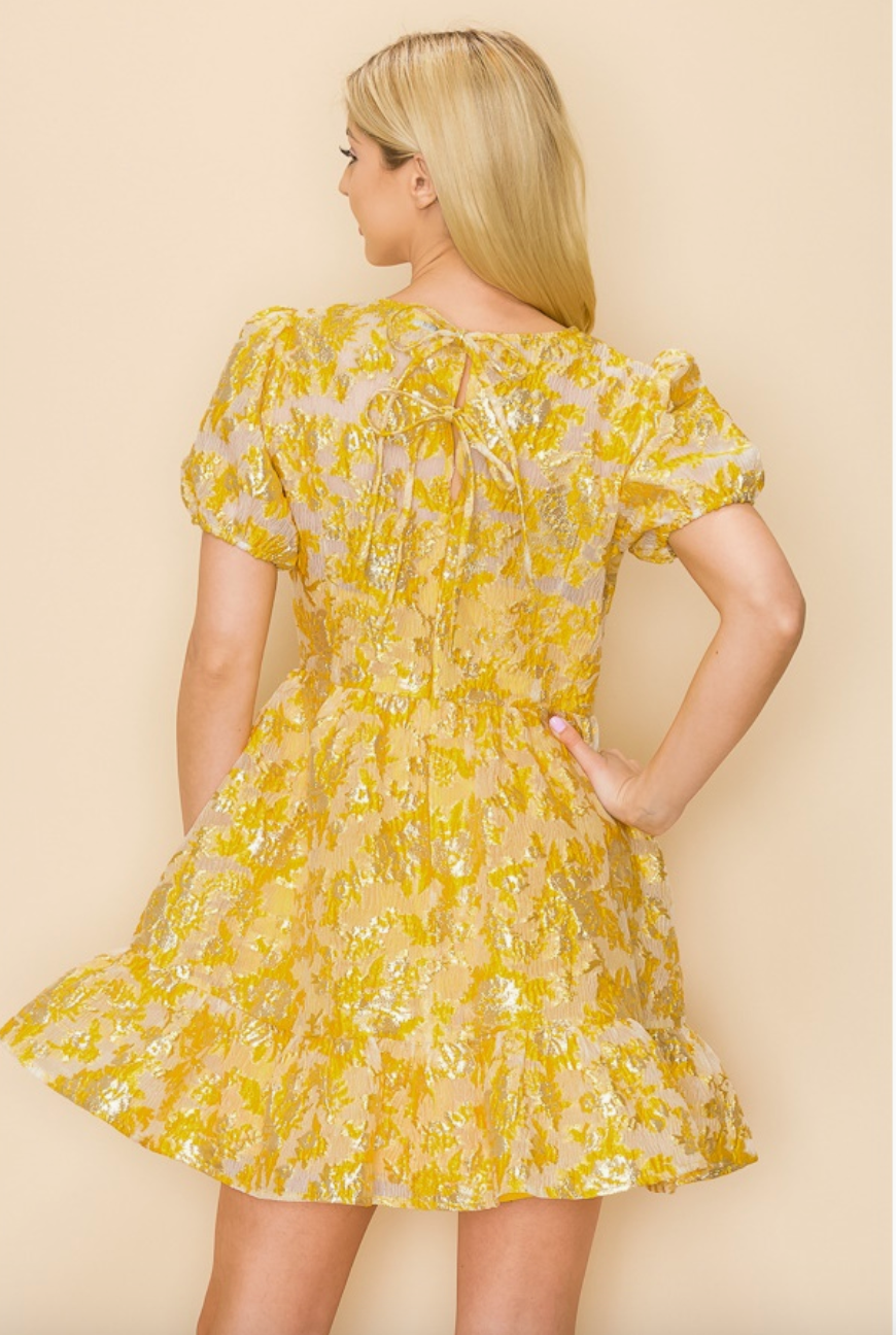 Sunshine Jacquard Dress