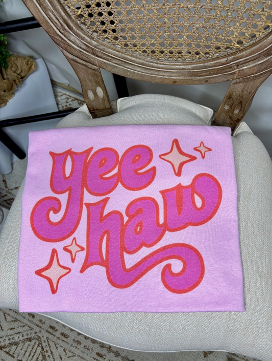 Yee Haw Pink Tee
