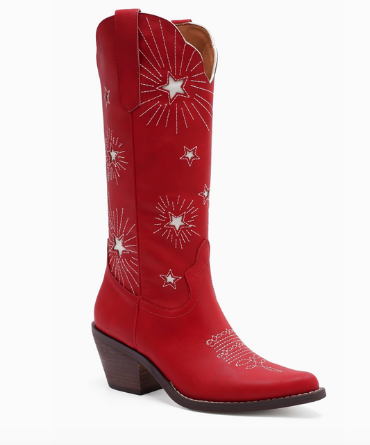Red Star Cowgirl Boots