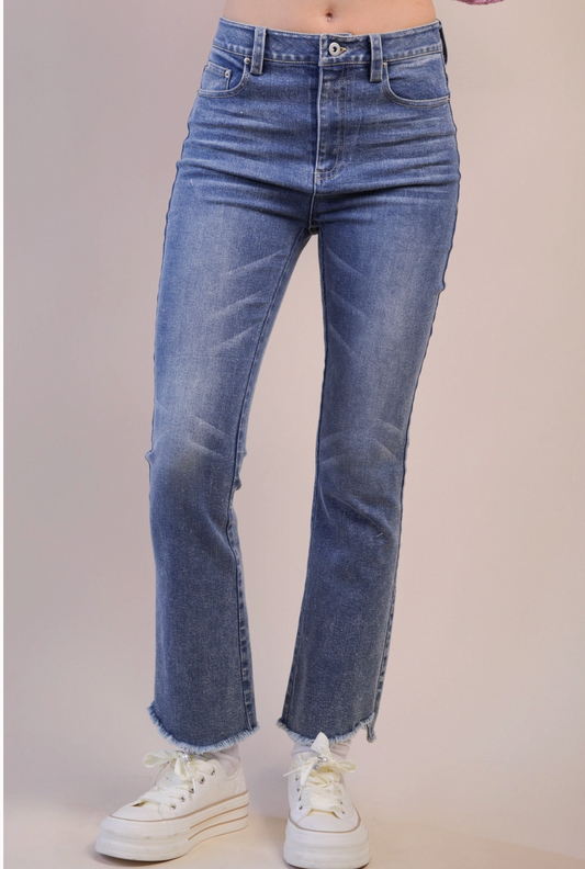 Denim Bootcut Pants