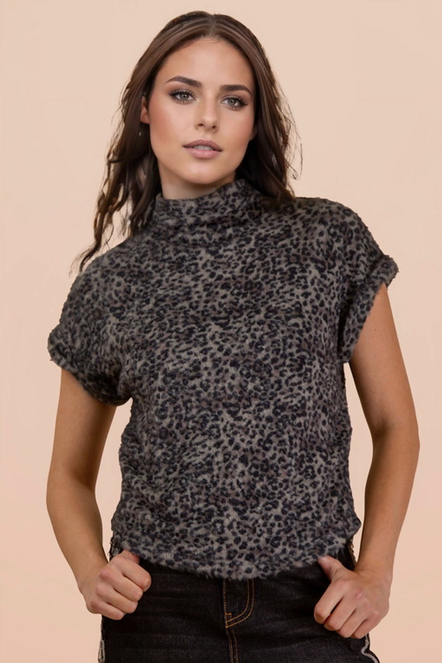 Leopard Vest Tee