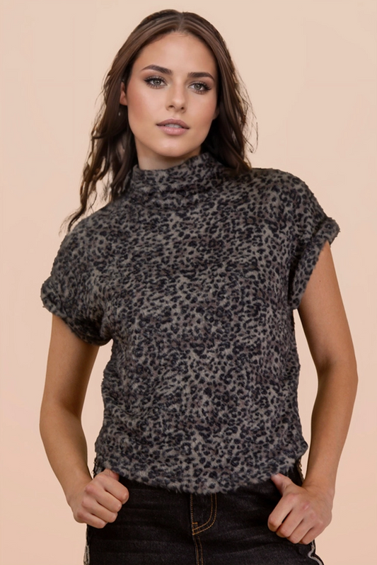 Leopard Vest Tee