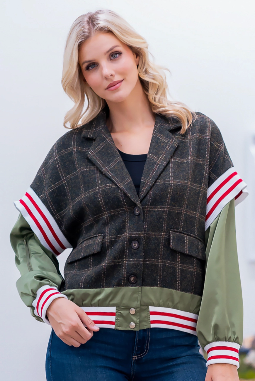 Plaid & Stripe Jacket