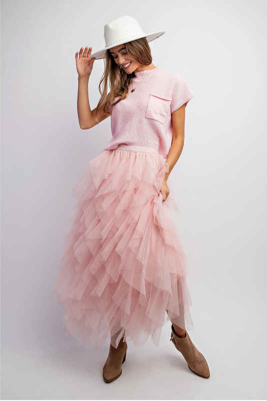 Pink Tulle Skirt