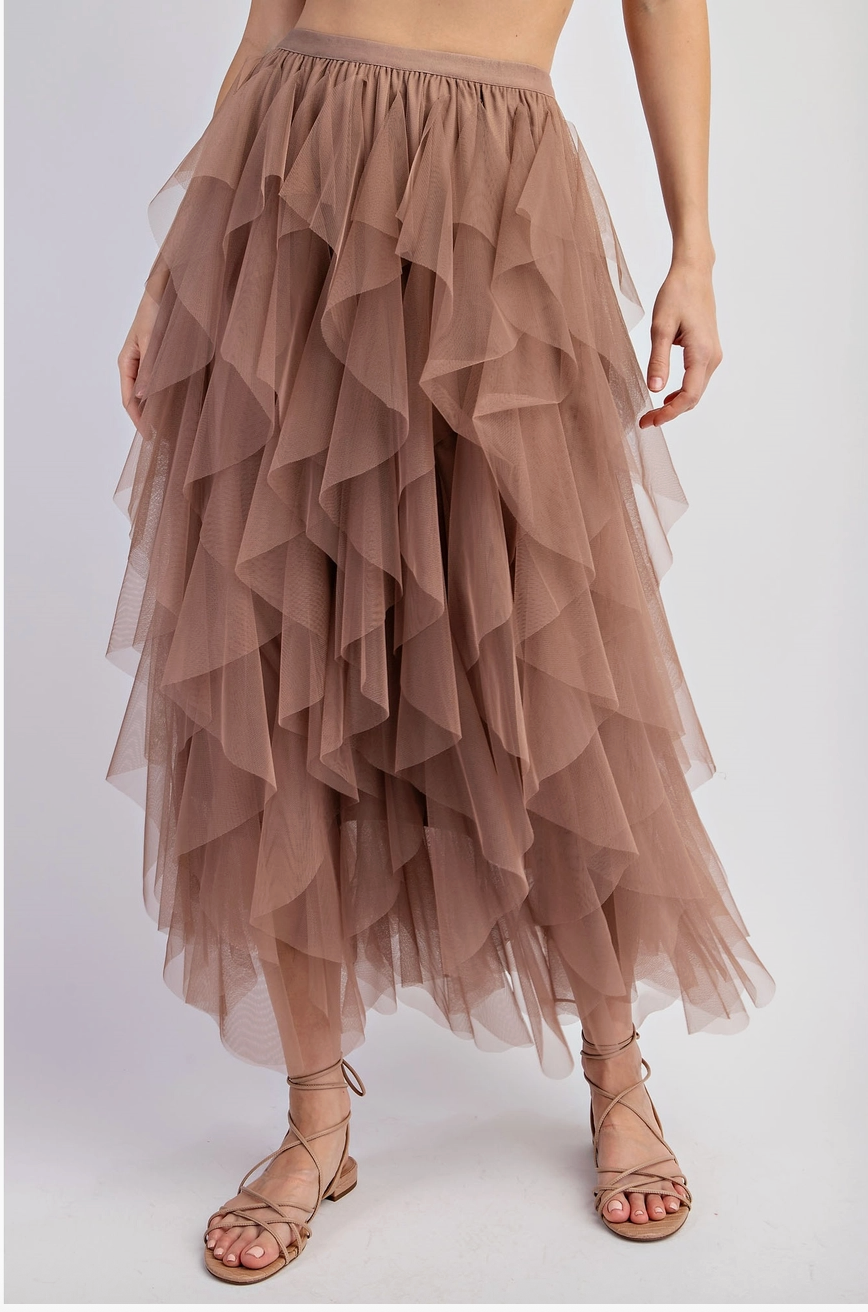 Brown Tulle Skirt