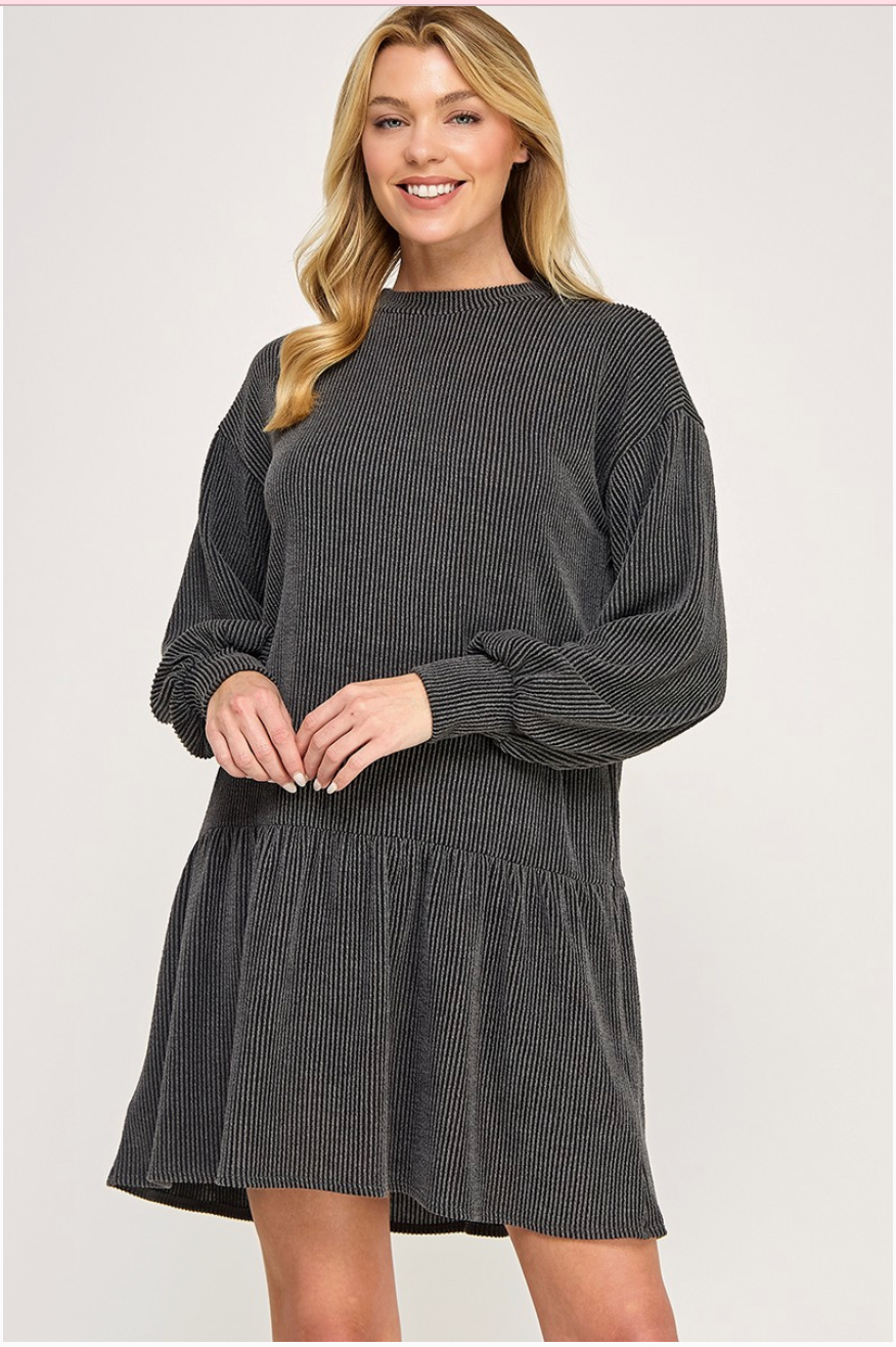 Black Rib Dress
