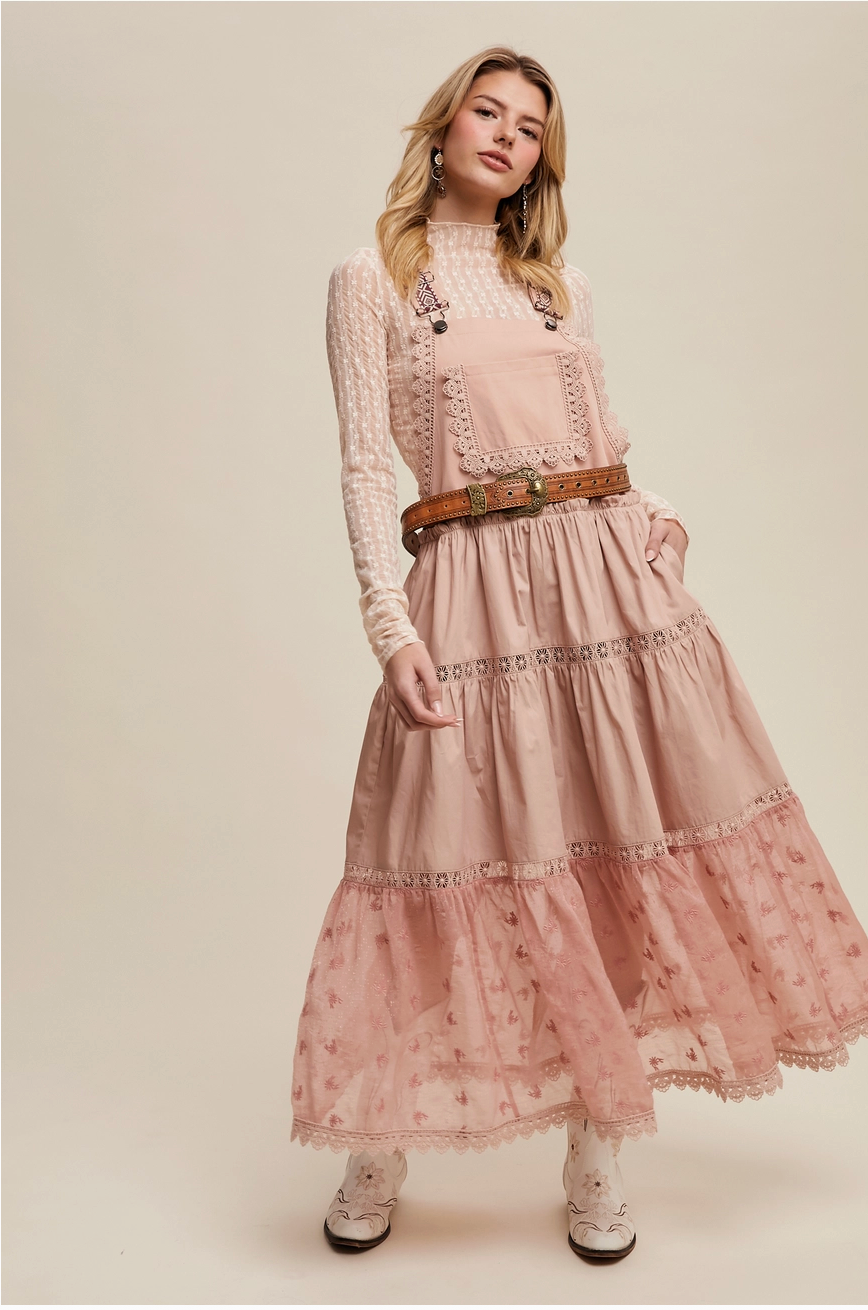 Boho Pinafore Dress