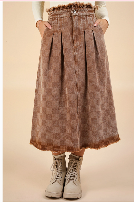 Mocha Scarecrow Skirt