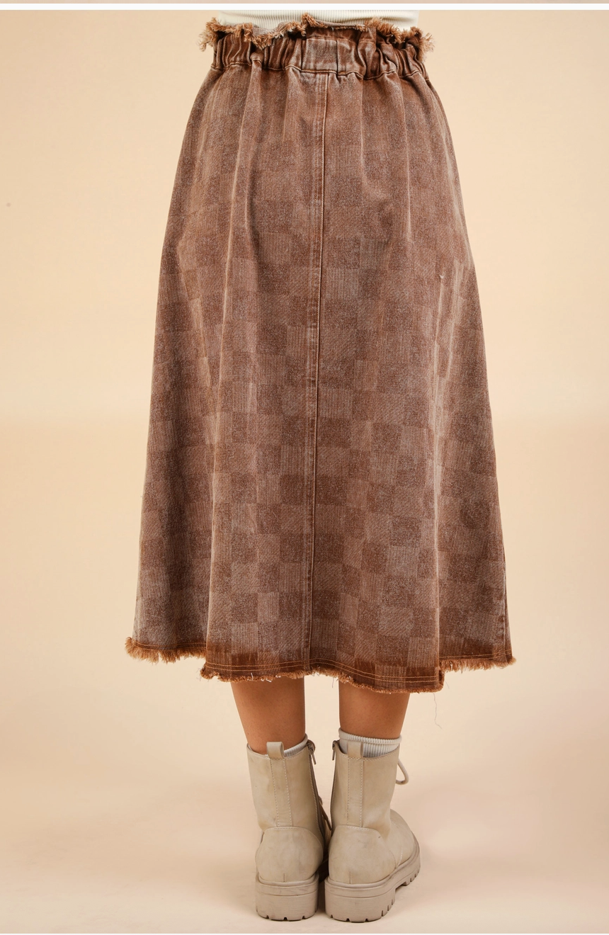Mocha Scarecrow Skirt
