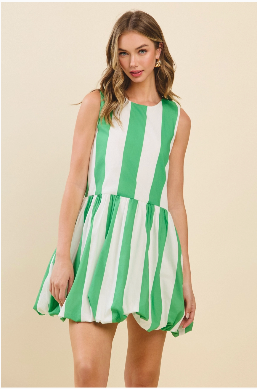 Green Stripe Dress