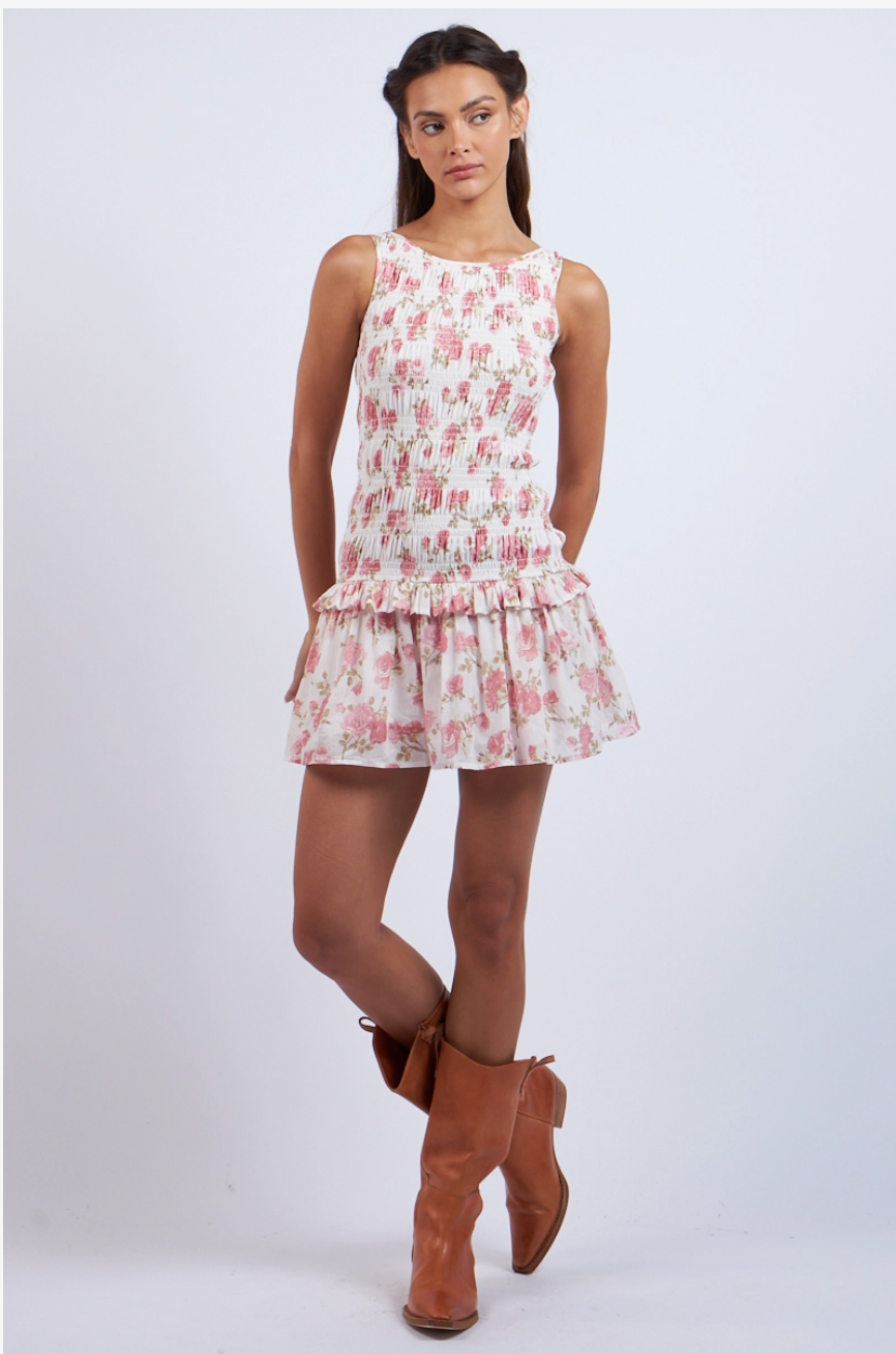 Rose Ruffle Dress