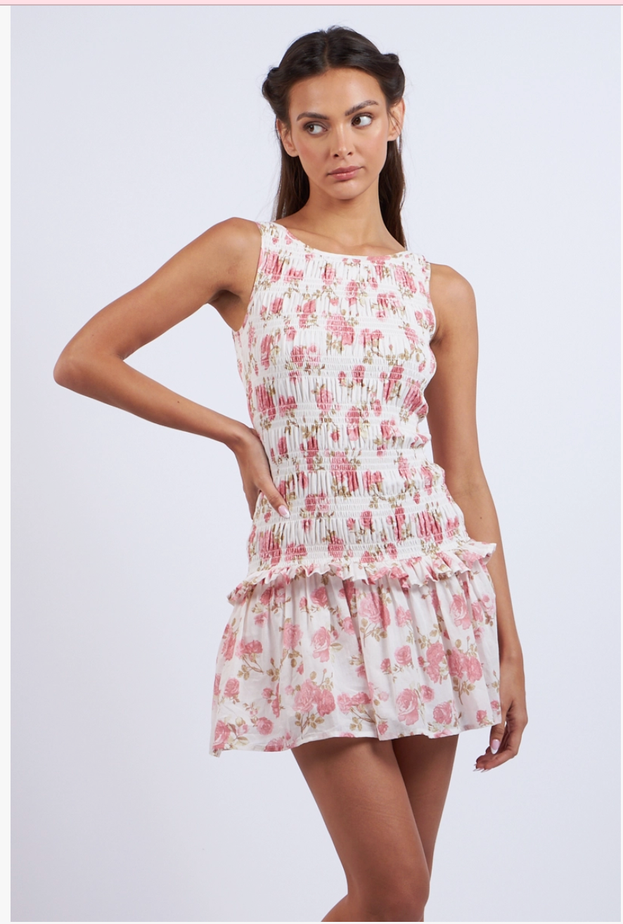 Rose Ruffle Dress