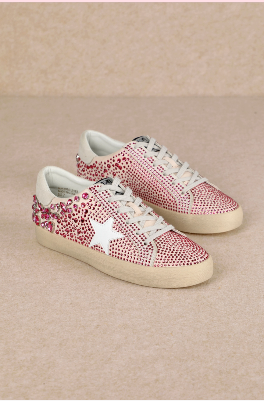 Pink Star Sneakers