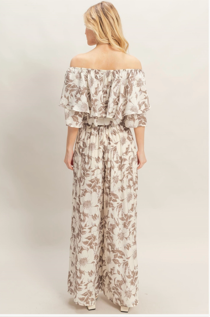 Floral Off Shoulder Set