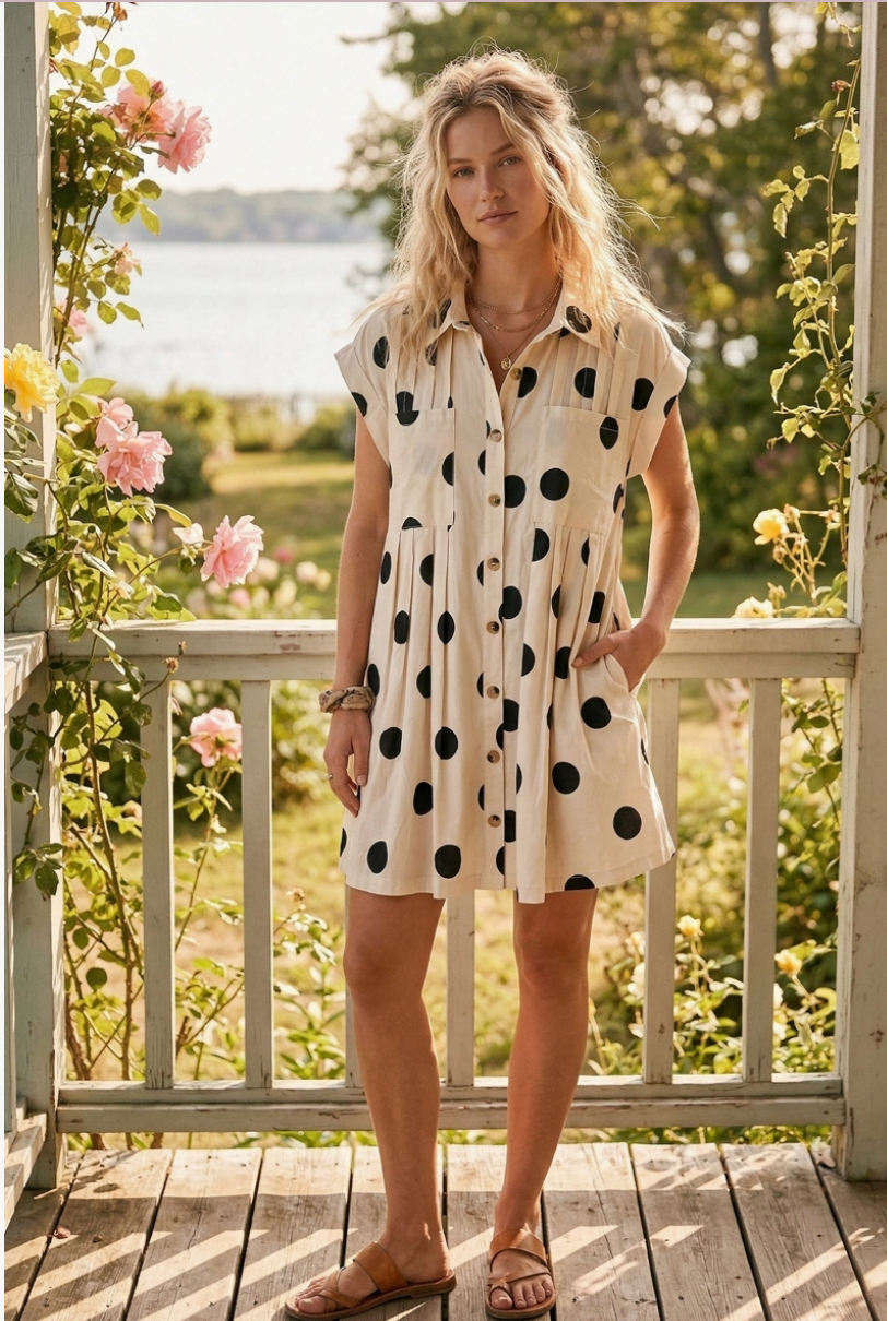 Poka Dot Mini Dress