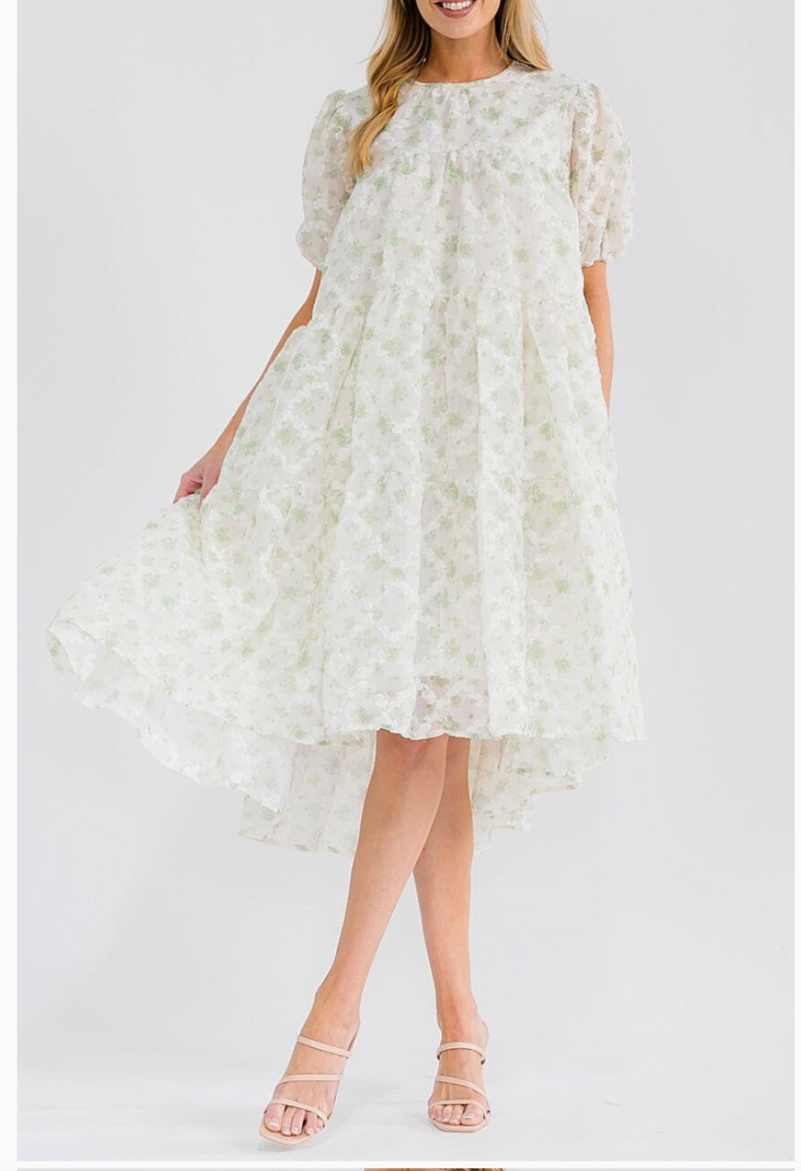 Sage Babydoll Dress