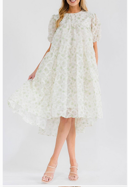 Sage Babydoll Dress