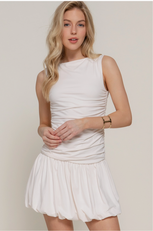 White Voluminous Dress