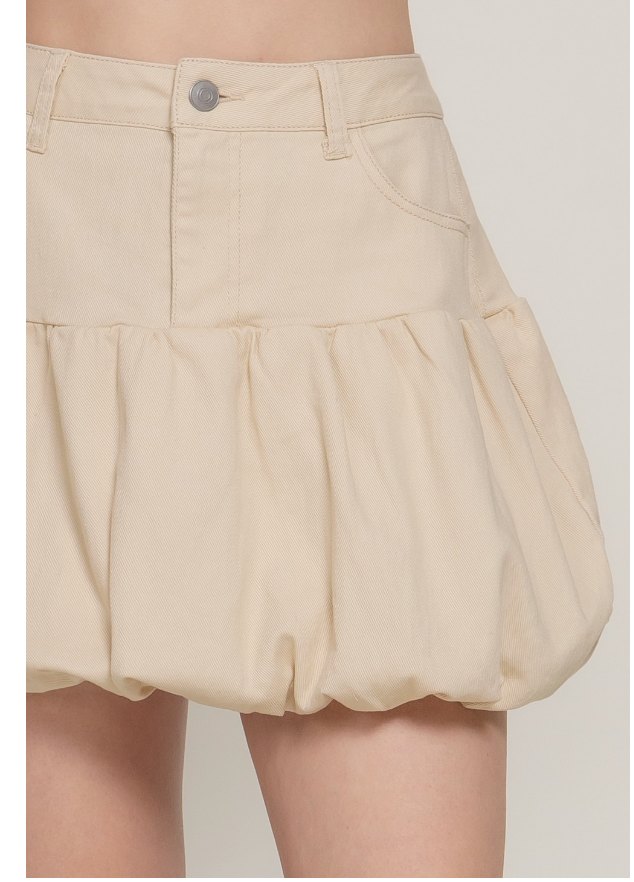 Taupe Balloon Skirt