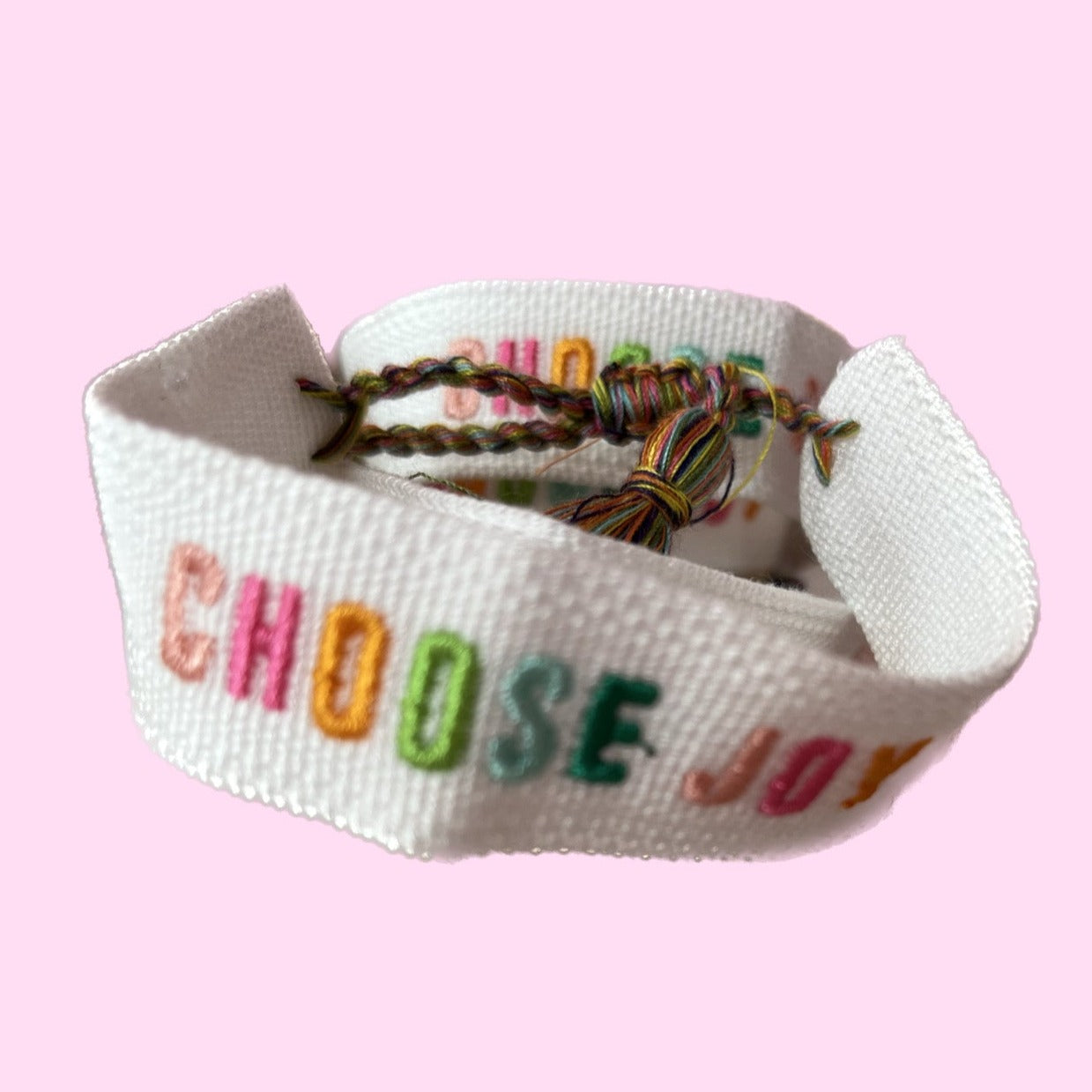 Choose Joy Tassel Bracelet