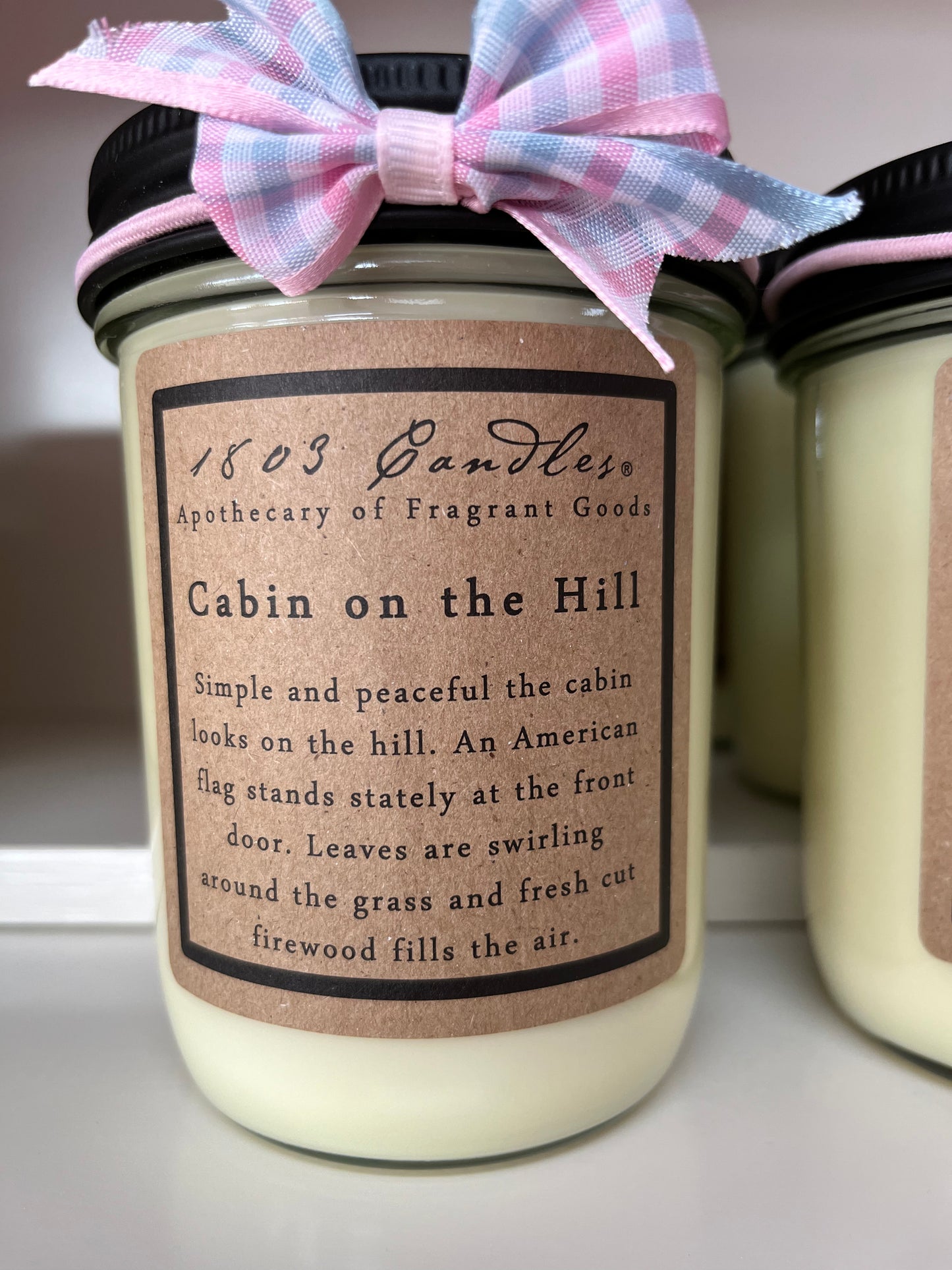 Cabin on the Hill 1803 Candle
